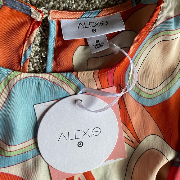 Alexis x Target Dress Retro Floral w/ Tiered Rope Belt - Picture 4 of 4